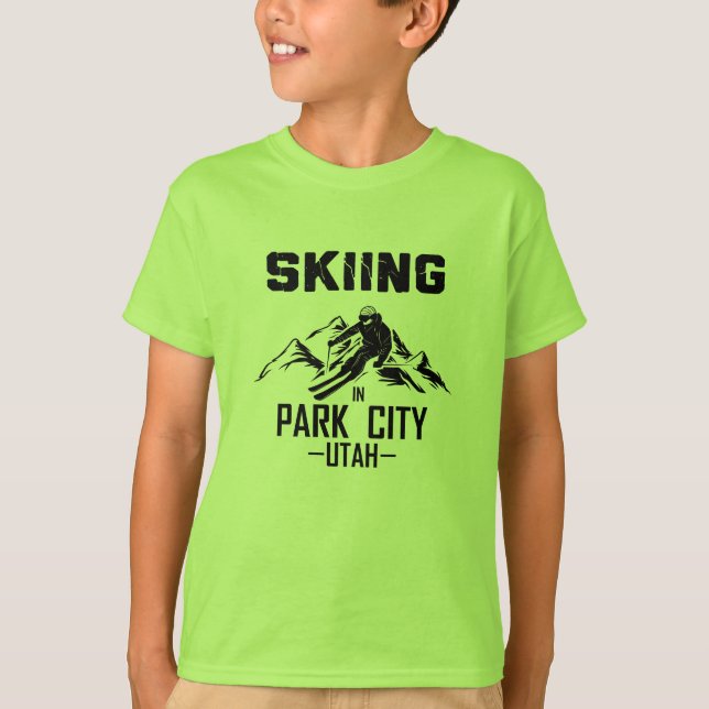 Camiseta Esqui de Park City Utah (Frente)