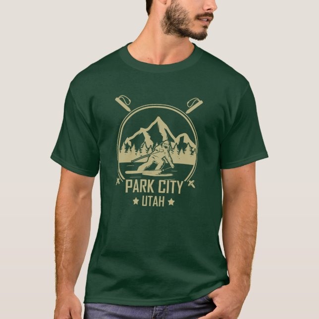 Camiseta Esqui de Park City Utah (Frente)