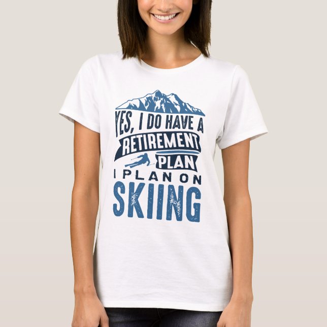 Camiseta Esqui do Plano de Reforma (Frente)