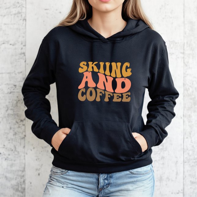 Camiseta Esqui e Café Retro (Criador carregado)