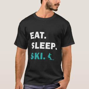 Camiseta Esqui e Snowboard - Coma Esqui do Sono