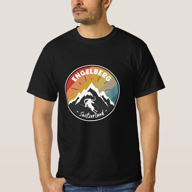 Camiseta Esqui Em Engelberg - Suiça (Frente)