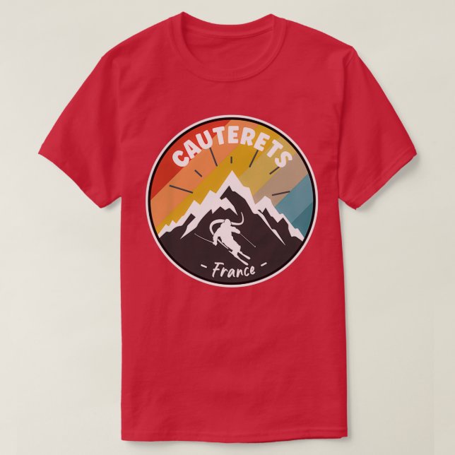 Camiseta Esqui Em França Cauterets (Frente do Design)