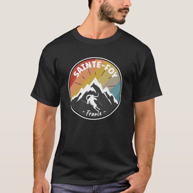 Camiseta Esqui Em França Sainte-Foy (Frente)