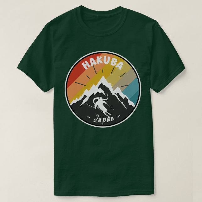 Camiseta Esqui Em Hakuba No Japão (Frente do Design)