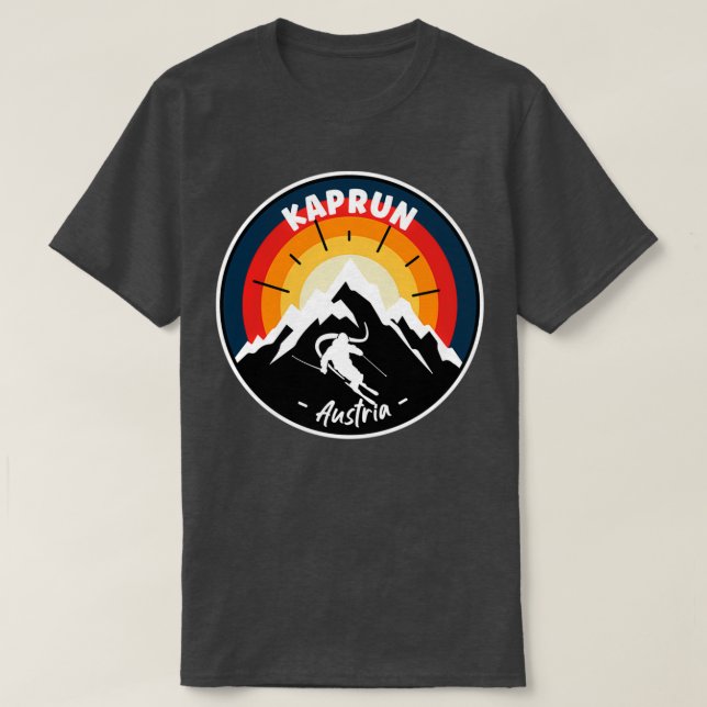 Camiseta Esqui Em Kaprun Austria Vintage (Frente do Design)