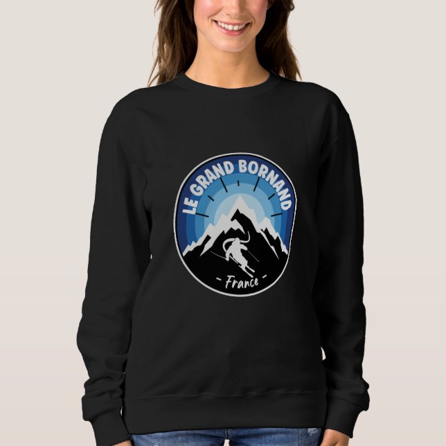 Camiseta Esqui Em Le Grand Bornand France Blue (Frente)