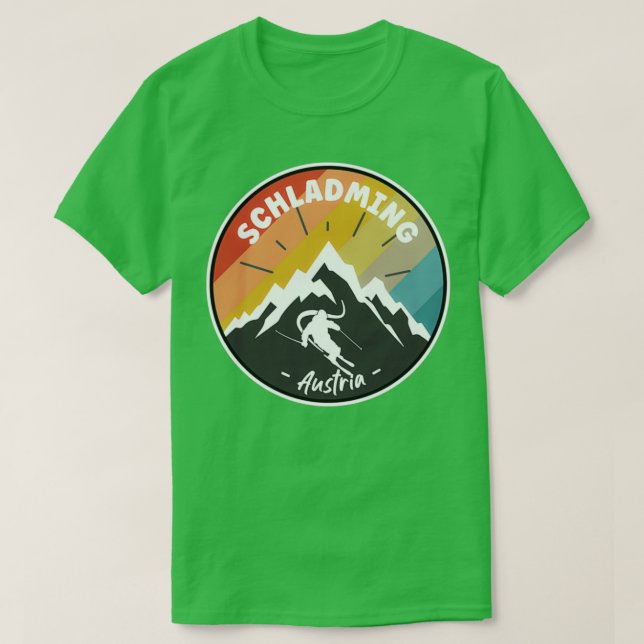 Camiseta Esqui Em Schladming Áustria (Frente do Design)