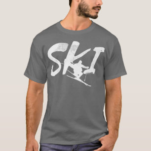 Camiseta Esqui Engraçado Lover Legal Esqui Neve Inverno Esq