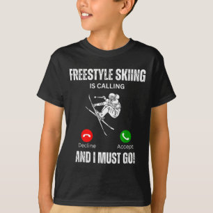 Camiseta Esqui estilo livre está chamando e eu preciso ir