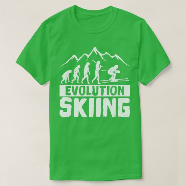 Camiseta Esqui evolutivo (Frente do Design)