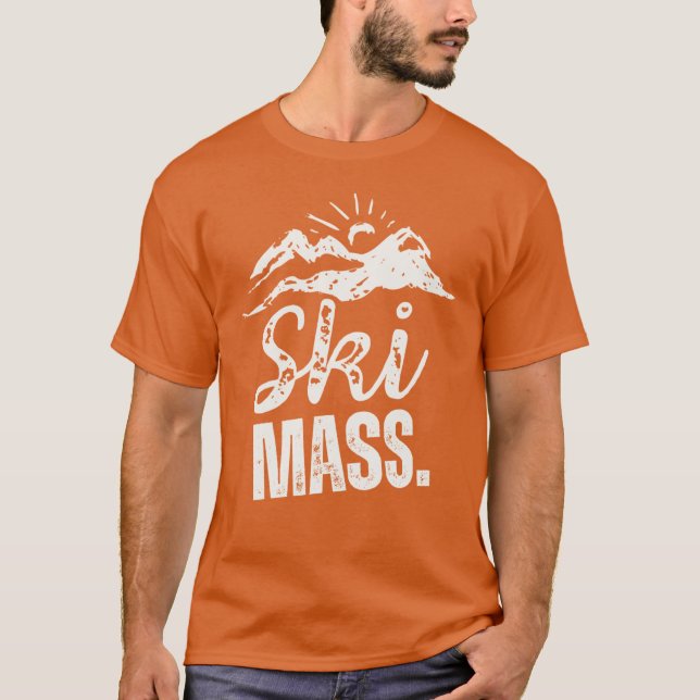 Camiseta Esqui Grosseiro Massachusetts (Frente)