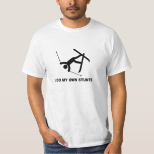 Camiseta esqui incondicional "eu faço o dublê de todos meus