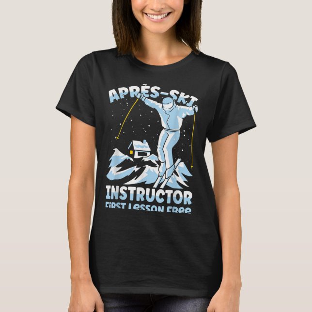 Camiseta Esqui Instrutor de Esqui Apres _1 (Frente)