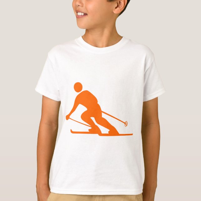 Camiseta Esqui - Laranja (Frente)