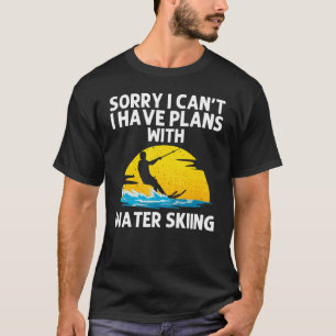 Camiseta Esqui legal De Água Para Homens Mulheres Esquiando