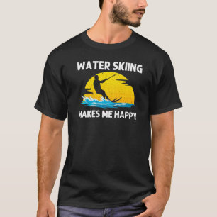 Camiseta Esqui legal De Água Para Homens Mulheres Esquiando
