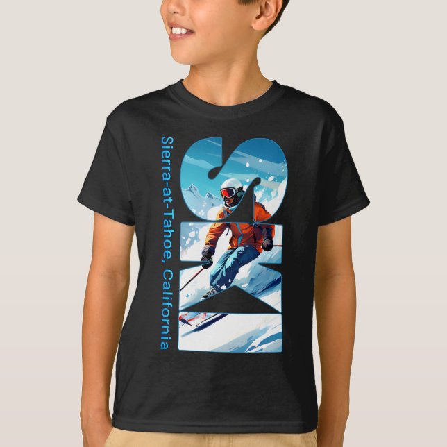 Camiseta Esqui Legal de férias de esqui de Sierra-at-tahoe  (Frente)