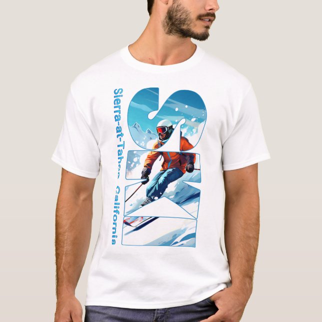 Camiseta Esqui Legal de férias de esqui de Sierra-at-tahoe  (Frente)
