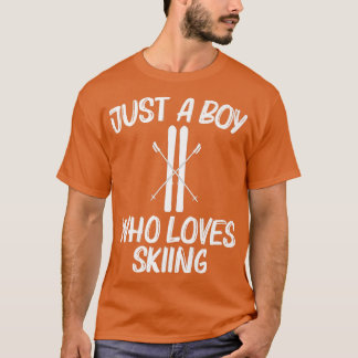 Camiseta Esqui legal Para Meninos Crianças Esquiar Esquiar
