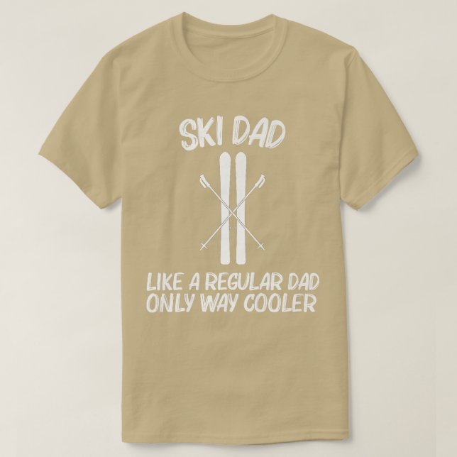 Camiseta Esqui legal para o padre Pai Ski Skier Snowboard W (Frente do Design)