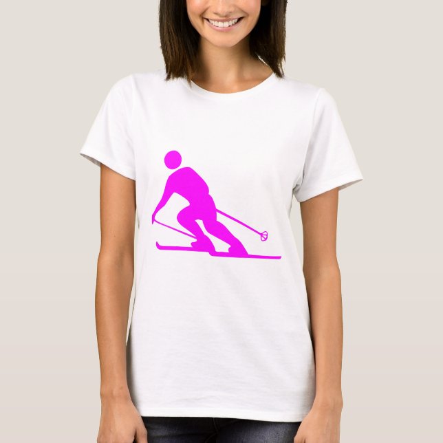 Camiseta Esqui - Magenta (Frente)