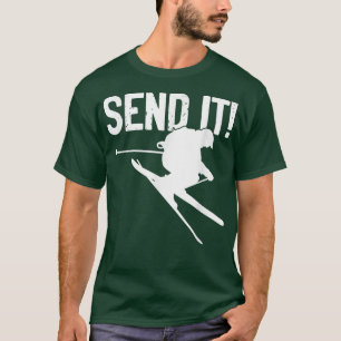 Camiseta Esqui Mande Esquiar Salto de Esqui Esportes de Nev