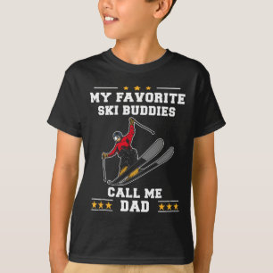 Camiseta Esqui - Meus Amigos de Esqui Favoritos Me Chamam d