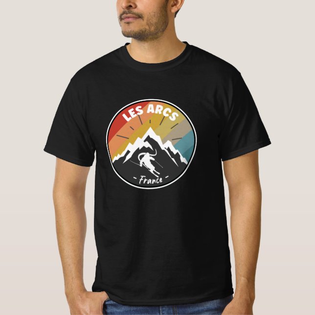 Camiseta Esqui Na França Les Arcs (Frente)