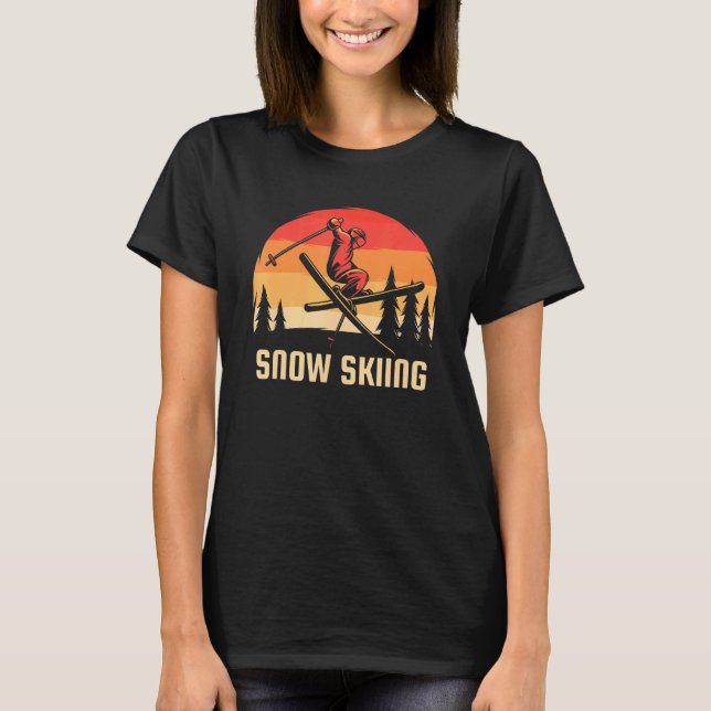 Camiseta Esqui na Neve (Frente)