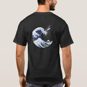 Camiseta Esqui na onda de Excelentes do japonês Kanagawa