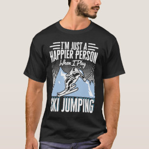 Camiseta Esqui, não sou Anjo, mas posso voar como um esqui