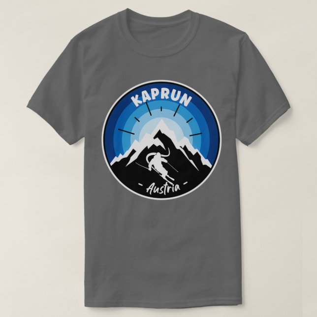 Camiseta Esqui No Kaprun Austria Blue (Frente do Design)