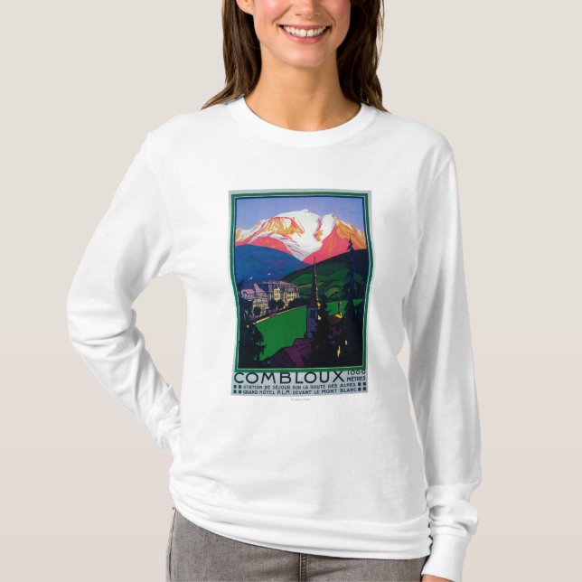 Camiseta Esqui no poster do promocional de Combloux (Frente)