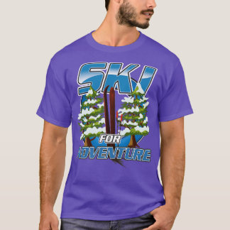 Camiseta Esqui para viagem de aventura