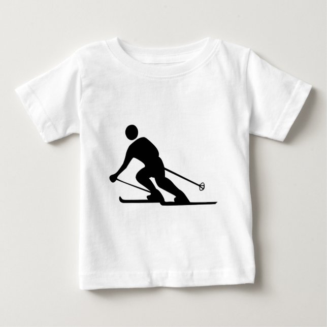 Camiseta Esqui - Preto (Frente)