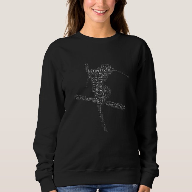 Camiseta Esqui Pulando Esquema Estilo Estilo Livre (Frente)