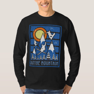 Camiseta Esqui Retro na Montanha Boyne