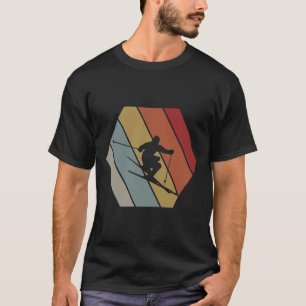Camiseta Esqui Retro Vintage Presente de Inverno Para Esqui