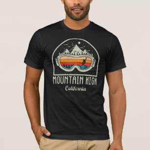 Camiseta Esqui Superior da Montanha Retroativa