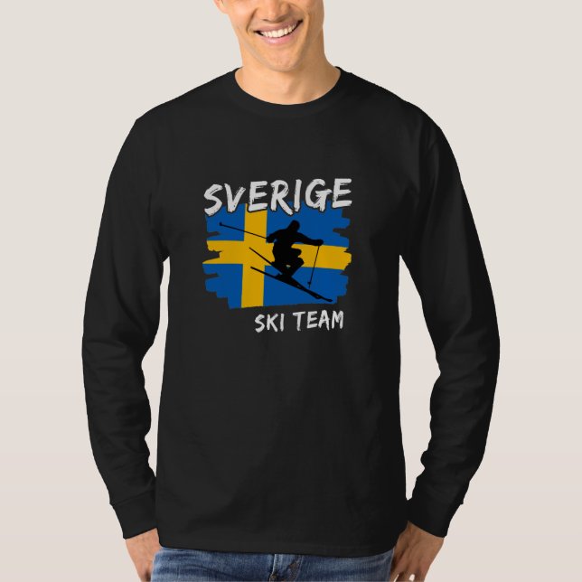 Camiseta Esqui  Sverige (Frente)