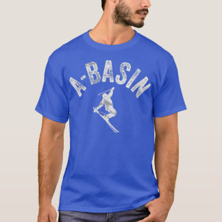 Camiseta Esqui Uma Bacia CO Vintage Arapahoe Basin Skiing L