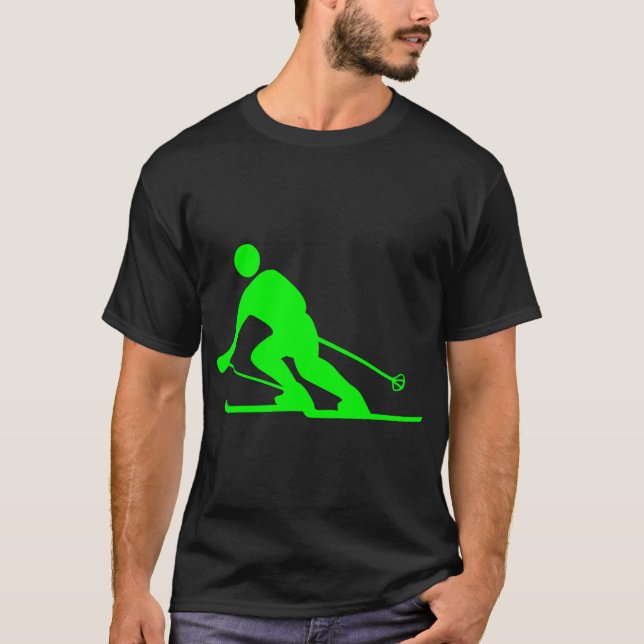 Camiseta Esqui - Verde (Frente)