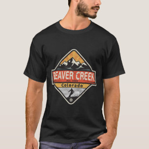 Camiseta Esqui vintage na montanha de neve Beaver Creek Col