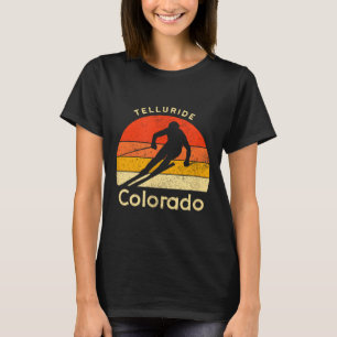 Camiseta Esqui vintage telluride colorado montanha