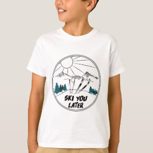 Camiseta Esqui Você Mais Tarde Esportes De Inverno Neve Pó