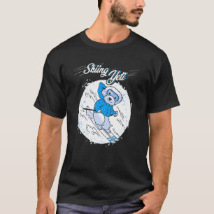 Camiseta Esqui Yeti Dog Skier Winter Sports Ski