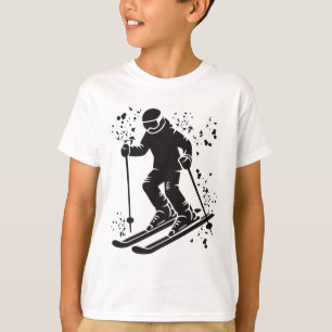 Camiseta Esquiador Alpino Esportes de Inverno Esqui Nórdico