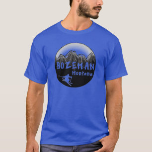 Camiseta Esquiador artístico de Bozeman Montana