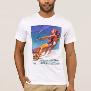 Camiseta Esquiador da água por McClelland Barclay